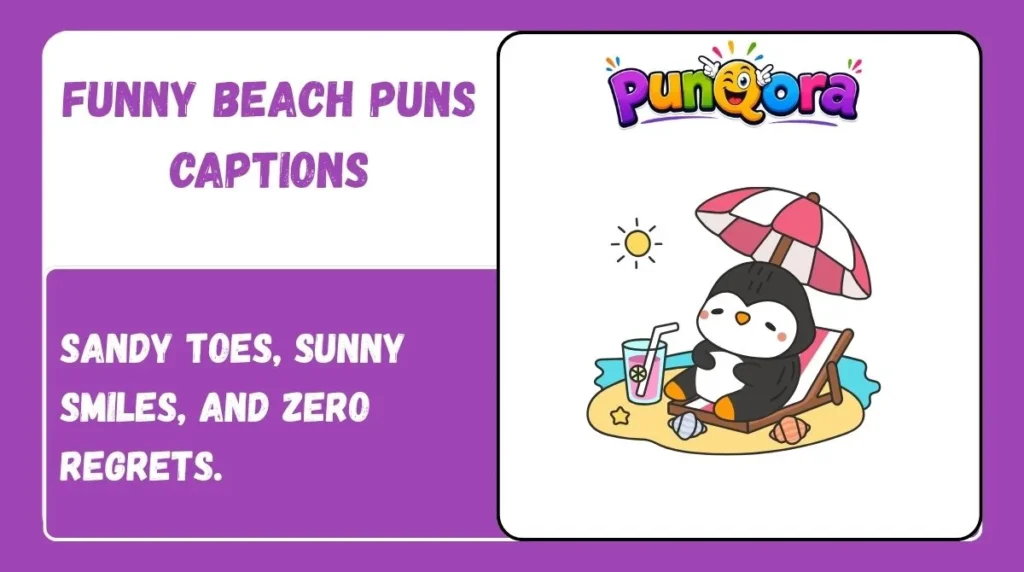 Funny Beach Puns Captions