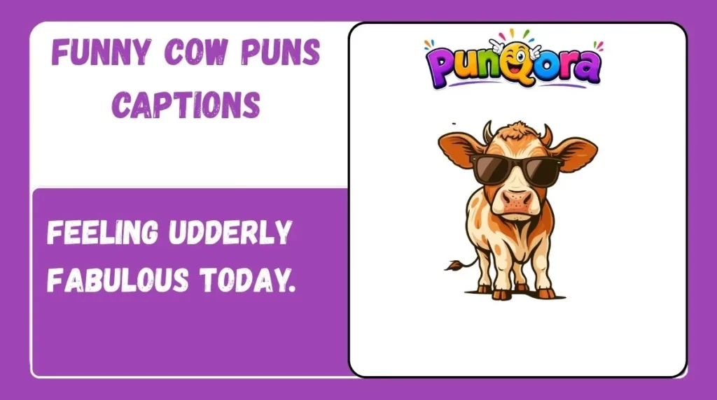 Funny Cow Puns Captions