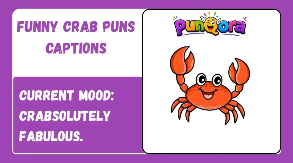 Funny Crab Puns Captions