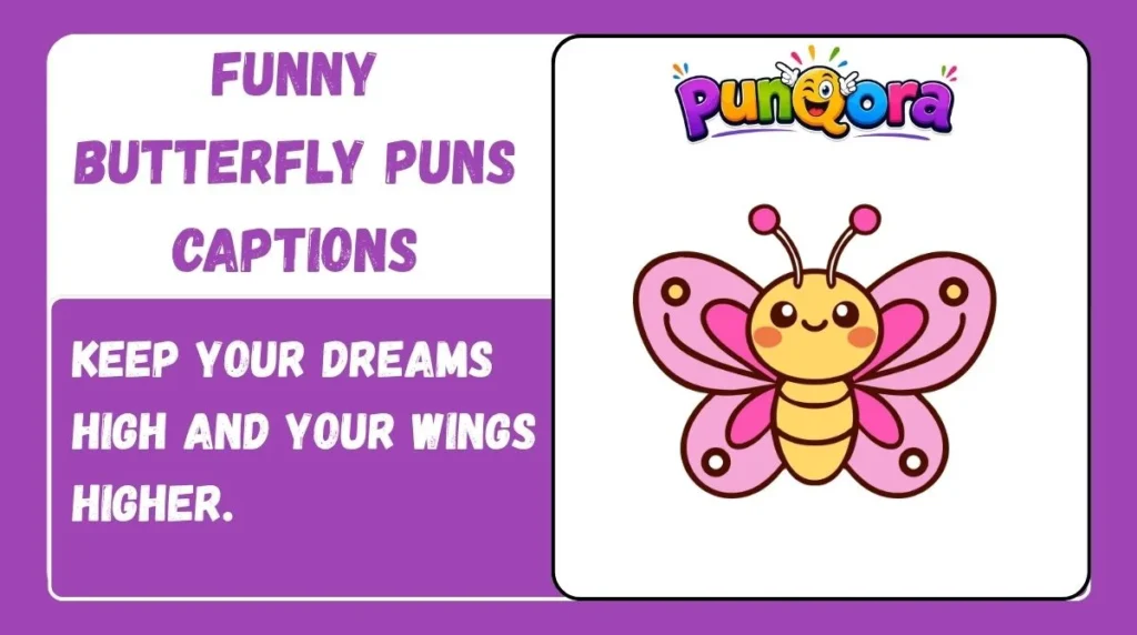 Funny Butterfly Puns Captions