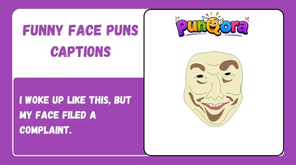 Funny Face Puns Captions