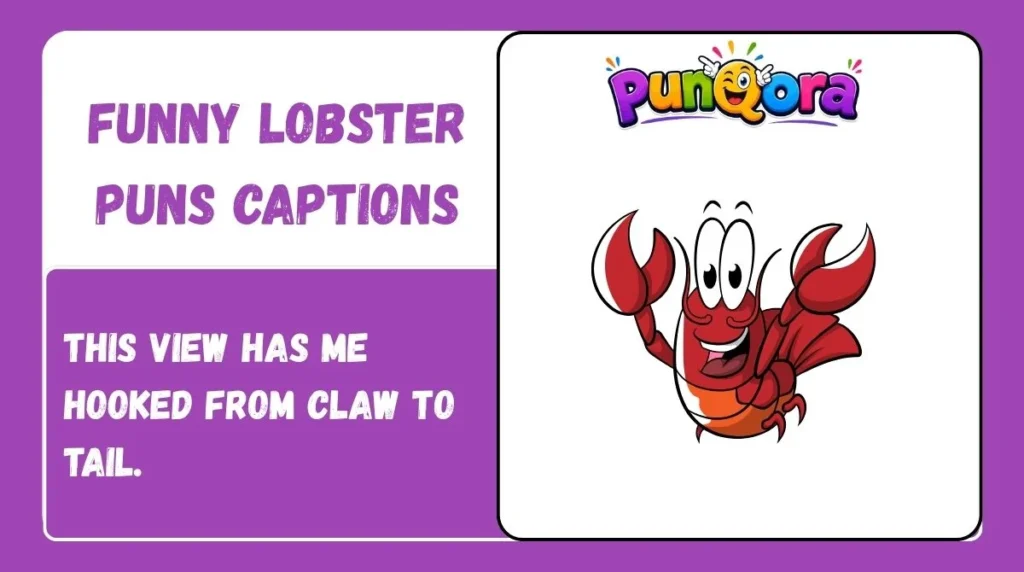Funny Lobster Puns Captions