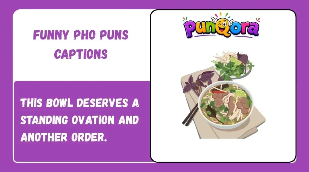 Funny Pho Puns Captions