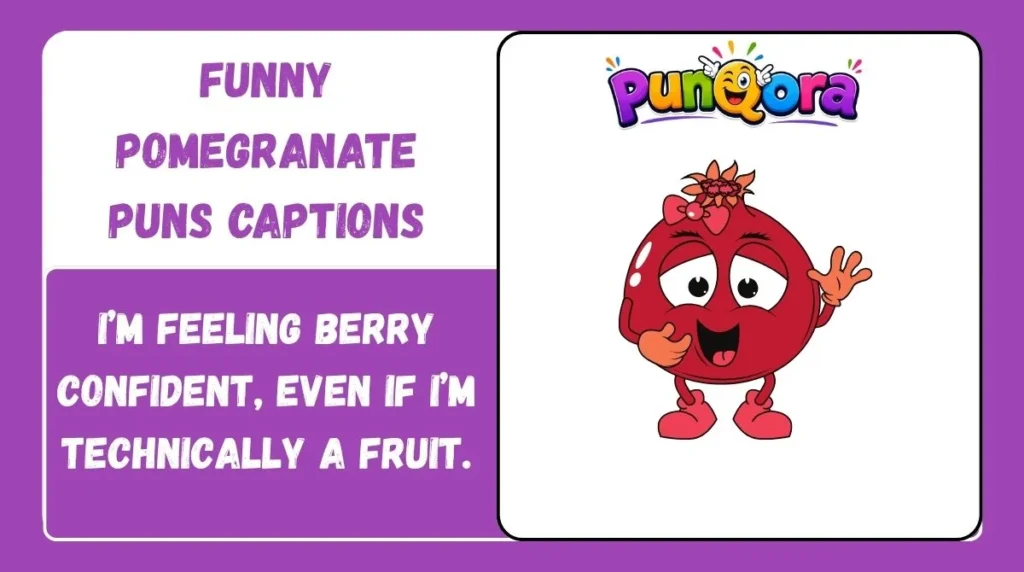 Funny Pomegranate Puns Captions