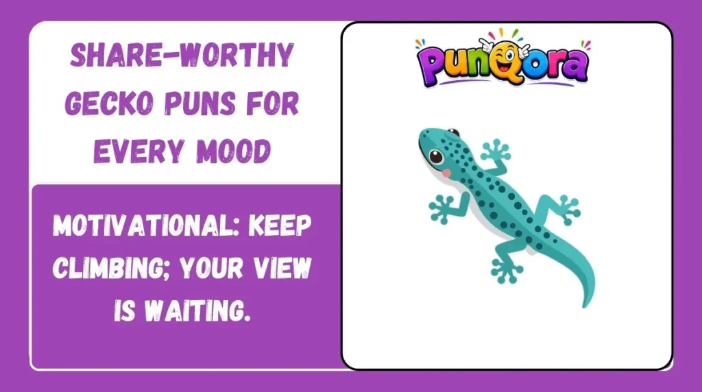 Share-Worthy Gecko Puns for Every Mood