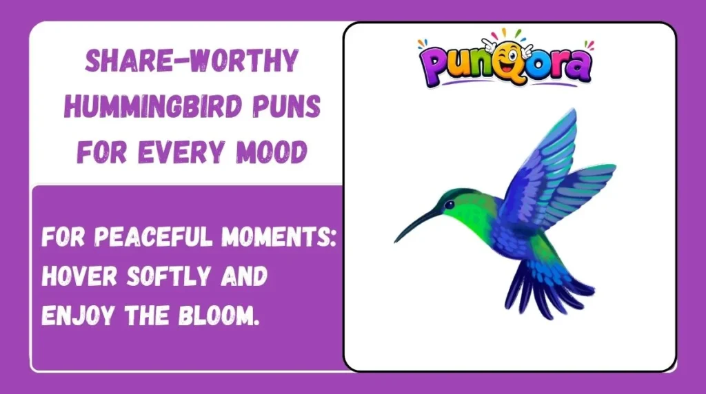 Share-Worthy Hummingbird Puns for Every Mood