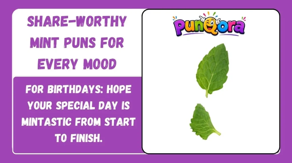 Share-Worthy Mint Puns for Every Mood