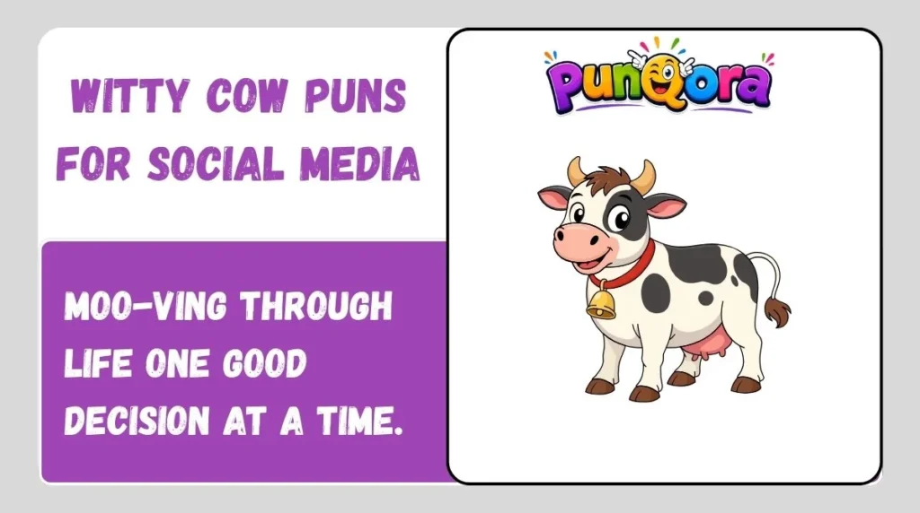Witty Cow Puns for Social Media