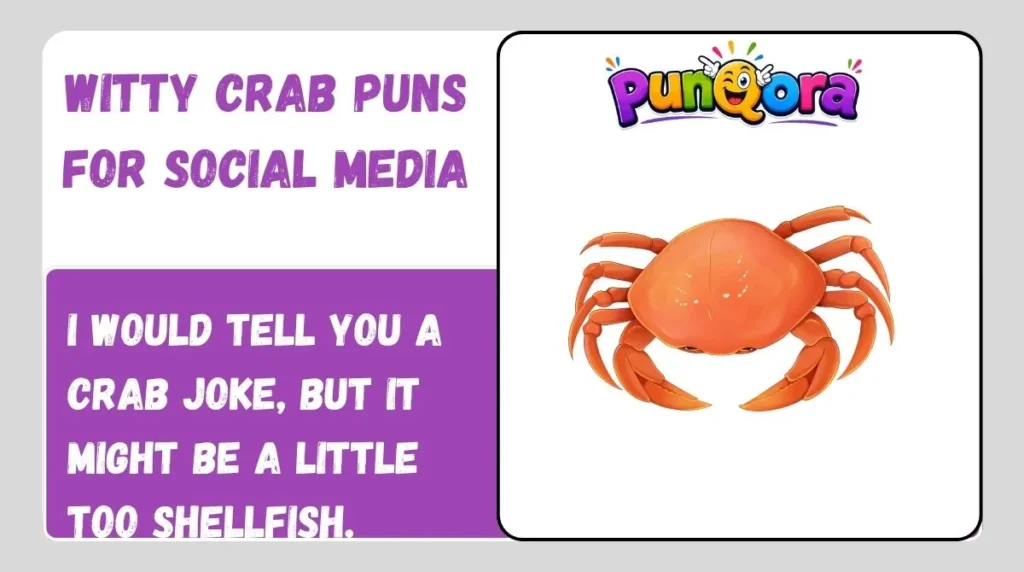 Witty Crab Puns for Social Media