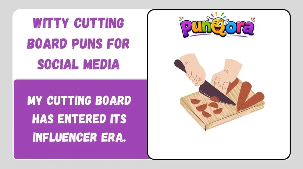 Witty Cutting Board Puns for Social Media