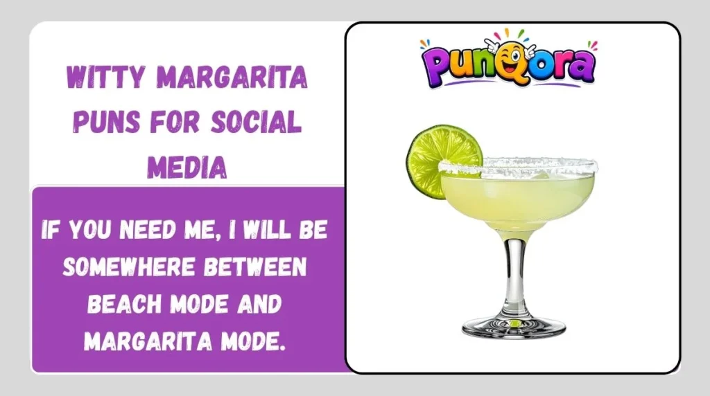 Witty Margarita Puns for Social Media