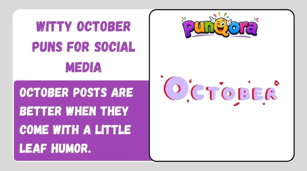 Share-Worthy October Puns for Every Mood