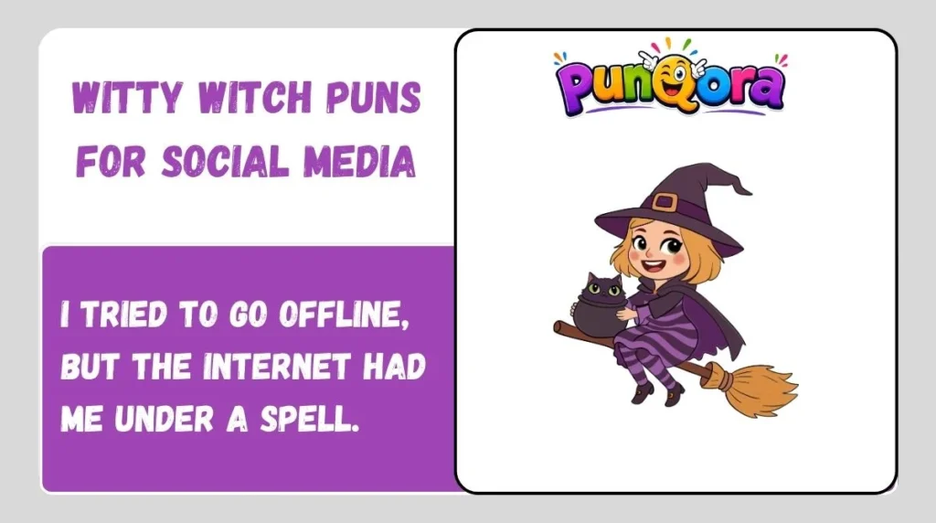 Witty Witch Puns for Social Media