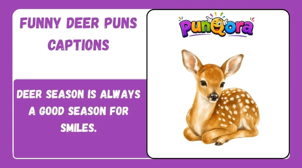 Funny Deer Puns Captions