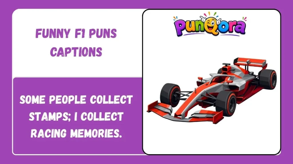 Funny F1 Puns Captions