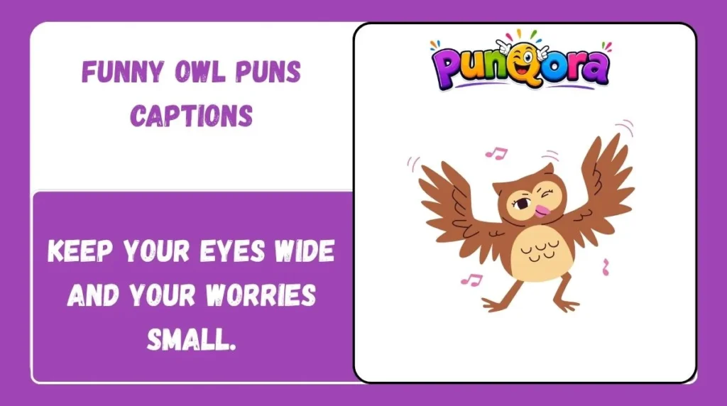 Funny Owl Puns Captions