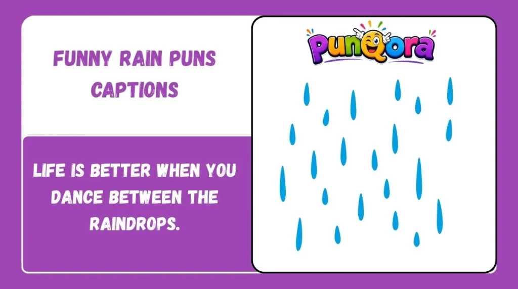 Funny Rain Puns Captions