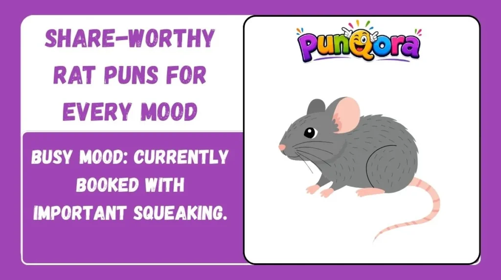 Share-Worthy Rat Puns for Every Mood