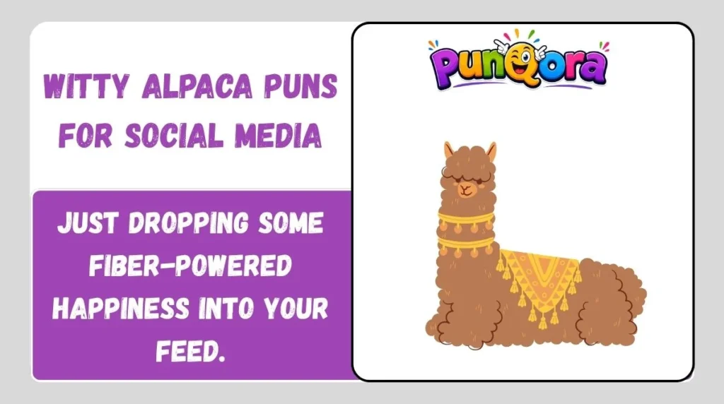 Witty Alpaca Puns for Social Media
