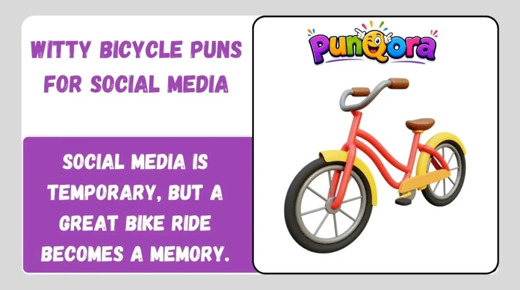 Witty Bicycle Puns for Social Media