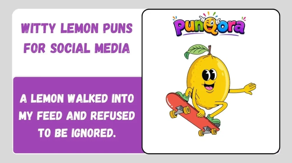 Witty Lemon Puns for Social Media