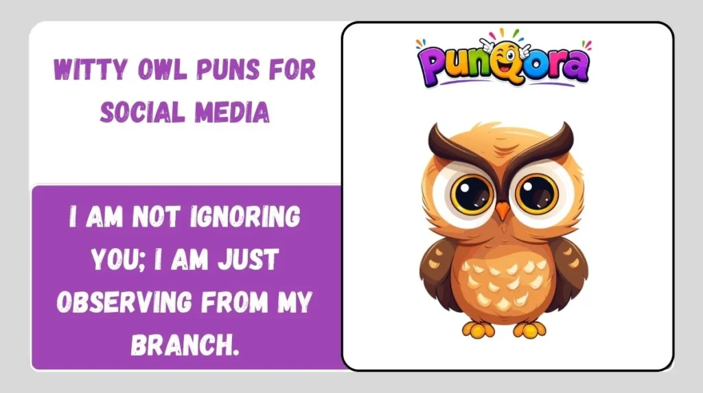 Witty Owl Puns for Social Media