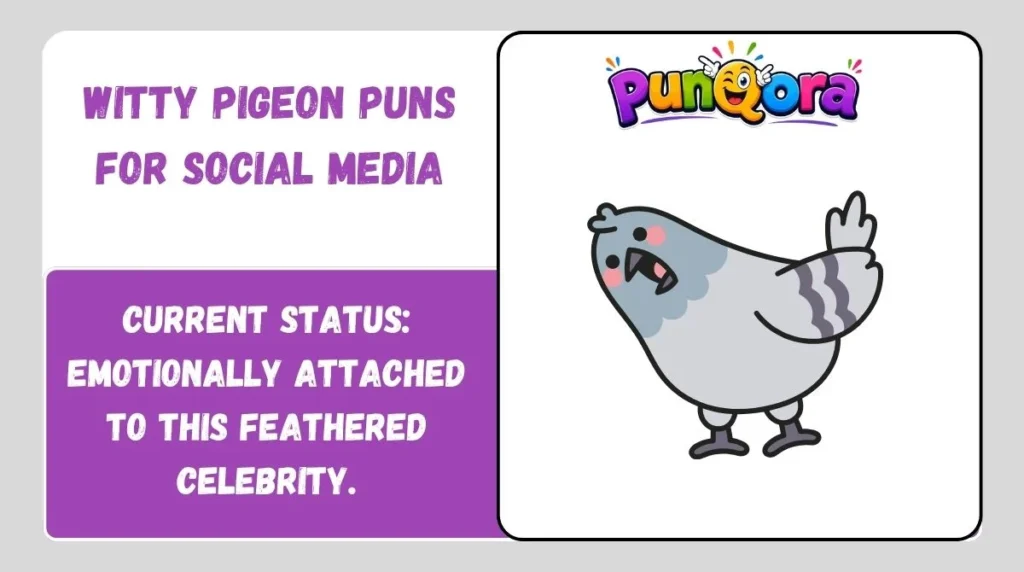 Witty Pigeon Puns for Social Media
