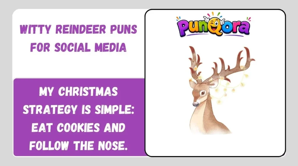Witty Reindeer Puns for Social Media