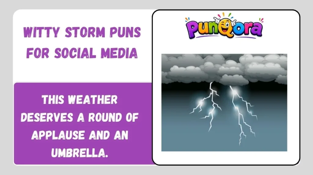 Witty Storm Puns for Social Media